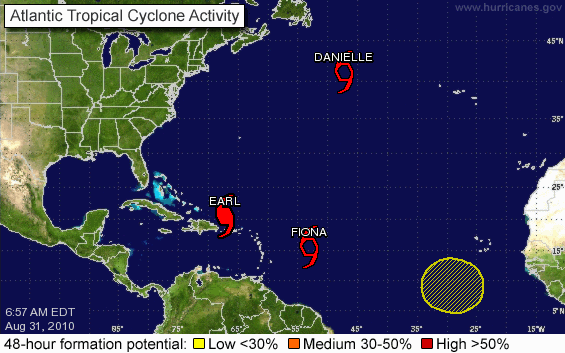 La tormenta  tropical Fiona se aproxima a R.D.