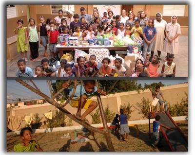 Asodefe  lleva ayuda a niños huérfanos del Hogar Infantil  Manos Divinas de Villa Faro.