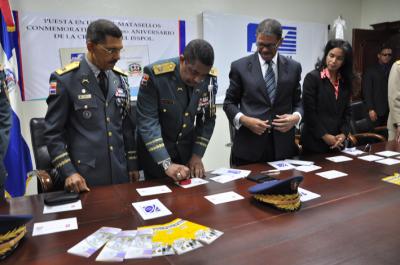 Policía pone en uso Matasellos al conmemorar  10mo, Aniversario del  ISSPOL