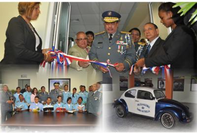 PN inaugura Museo Policial Dominicana, Biblioteca y Salón Multiusos