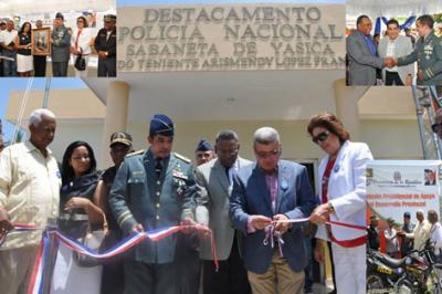 Jefatura PN y Comisión para el Desarrollo Provincial inauguran dos destacamentos y una supervisoría en Puerto Plata